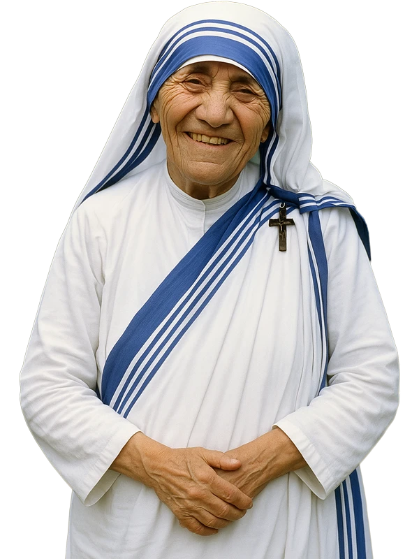 Madre Teresa de Calcuta representando los valores del Colegio Agnes Gonxha en México